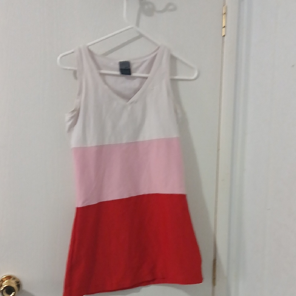 Nike Red and Pink Colorblock Dress